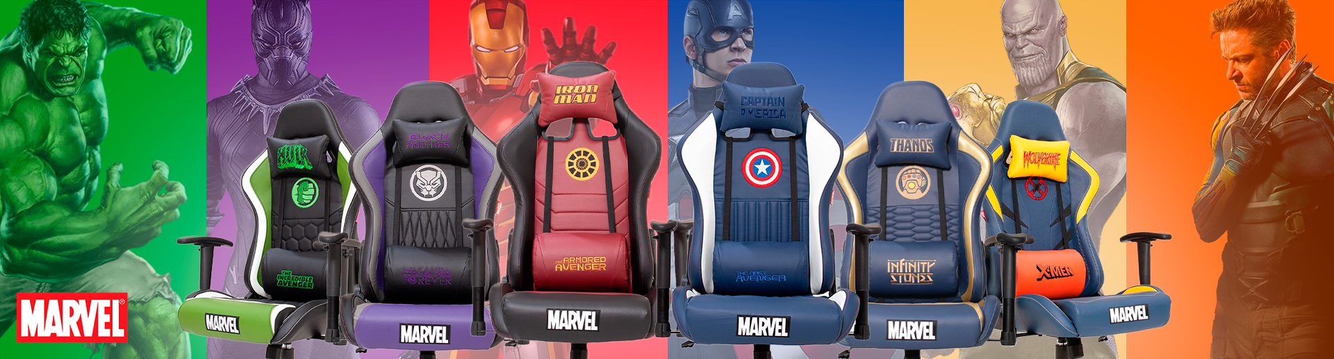 Cadeiras Gamer Marvel